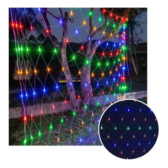 Luces Malla Led 200 Luces 2x1 Metros Luz Navidad Rf 200tc