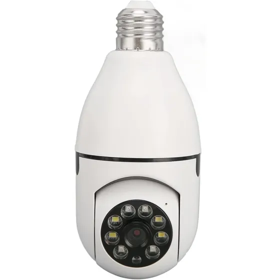 Camara Lampara Robotica 360º Wifi Seguridad Vigilancia App Color Blanca Purare Technologic Polux