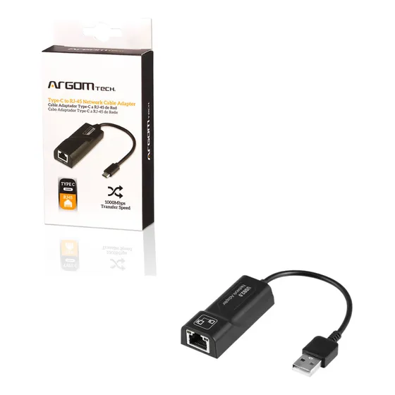 Convertidor Adaptador Usb 2.0 - Rj45 15cm Argom 