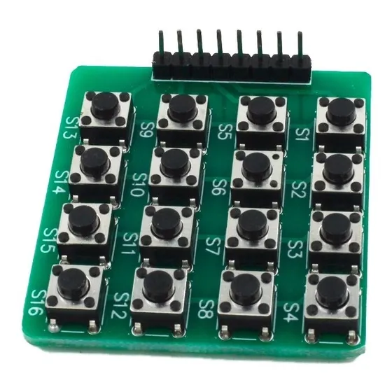 Teclado Matricial De Botones 4x4 Mcu Para Arduino Pic Mv