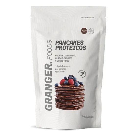 Pancakes Proteicos 450g Granger Avena Proteina Huevo 15g