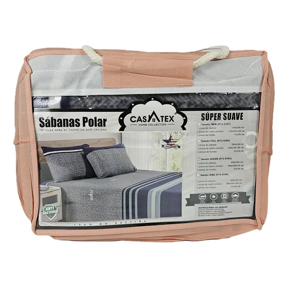 Sábanas De Invierno Polar  Queen Size 2- 1/2 Casatex Premium