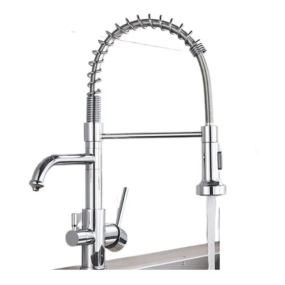 Grifo Cocina Filtro Agua Doble Caño Potable Mezclador Color: