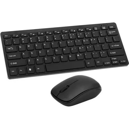 Kit Teclado e Mouse Bluetooth Sem Fio Recarregável FAM Preto Mac