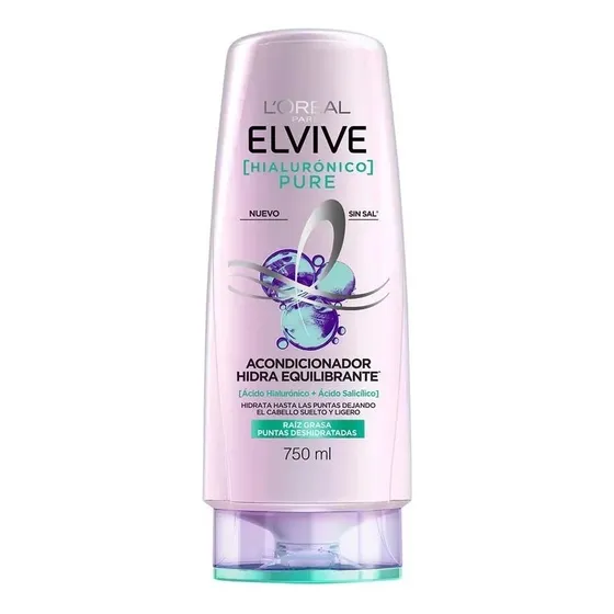 Acondicionador Hialurónico Pure Elvive Loréal Paris X 750ml