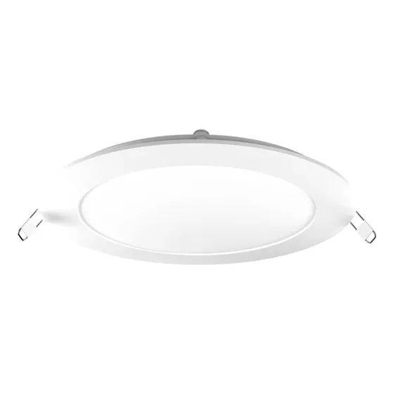 Panel Plafón Embutido Redondo Plasma 12w Blanco Lucciola