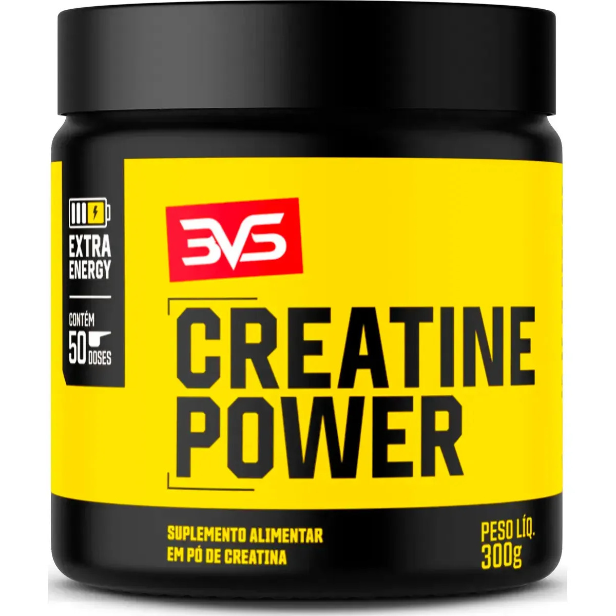 Creatina Monohidratada Power Extra Energy - 300g - 3VS Nutrition