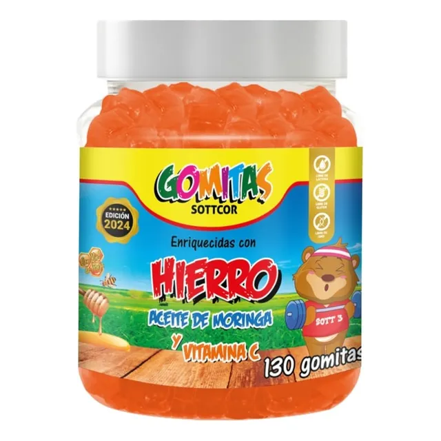 Hierro Para Niños Gomitas Sottcor 100gr Tutti Frutti