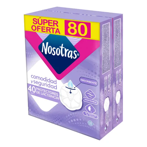 Protectores Lactinosotras X80 U - Unidad a $472