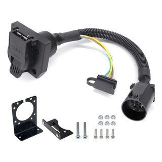 Adaptador Conector Plano Para Remolque Plug 7 Way Blade 4way Adaptador Conector Plano Para Remolque Plug 7 Way Blade 4way