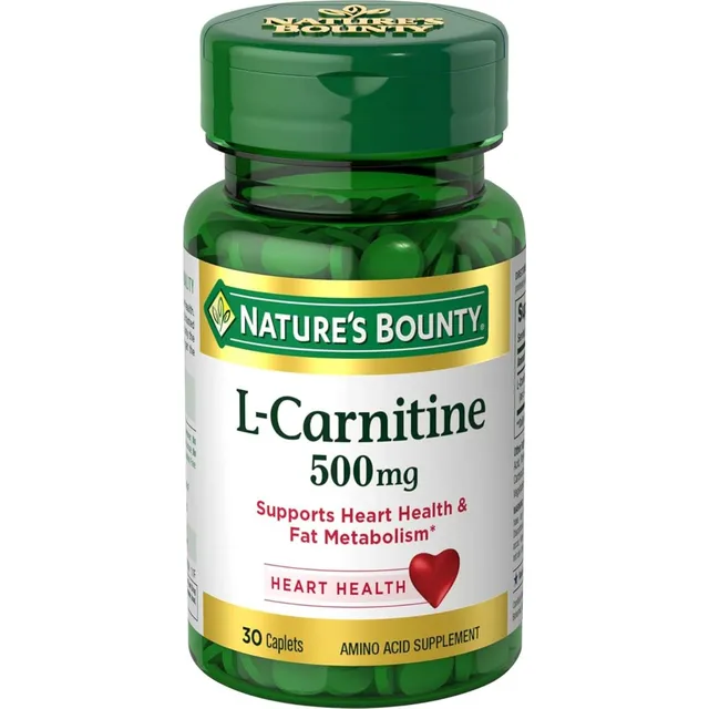 L-carnitina 500 Mg Nature's Bounty 30 Tabletas Sin Sabor