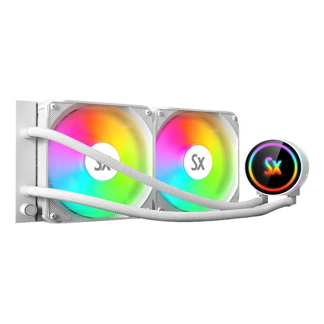 WATERCOOLER SOLARMAX WC-W240 ARGB BLANCO 240MM INTEL Y AMD