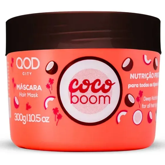 Máscara Capilar Coco Boom 300g - Qod City
