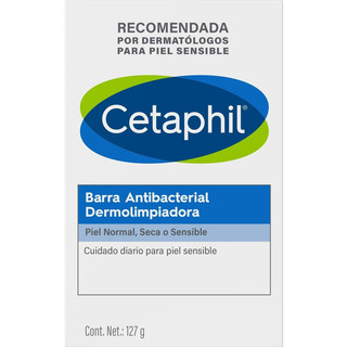Cetaphil Barra Antibacterial Dermolimpiadora 127g Con Triclosan Para Efecto Bactericida Recomendada Por Dermatólogos Para Piel Sensible. Cetaphil Barra Antibacterial Dermolimpiadora 127g Con Triclosan Para Efecto Bactericida Recomendada Por Dermatólogos Para Piel Sensible.