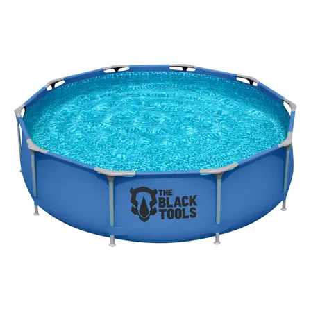 Piscina Redonda Estrutural Plástico 6500 Litros 3.60m Azul Lisa