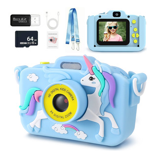Cámara Digital Para Niños De Selfie 1080p Doble Lente Con64g Cámara Digital Para Niños De Selfie 1080p Doble Lente Con64g