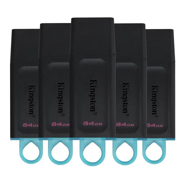 Kit 100 Memoria Usb 64gb Kingston  Dtx 3.2 Negra