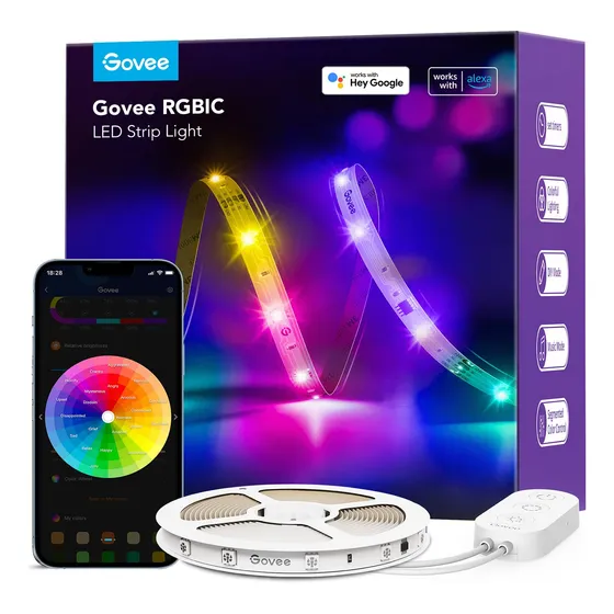 Tira De Luces Led De 5m Con Control Rgb Decoración Cuarto