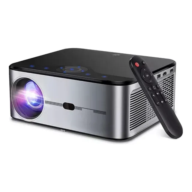 Proyector Android Led Wifi Hd 15500lm 1450ansi Cine En Casa
