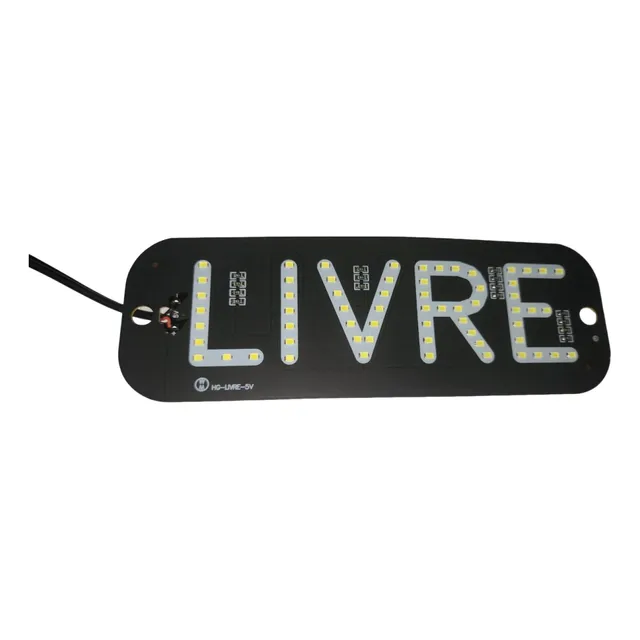 Placa Livre  Letreiro De Led Para Taxi E Motoristas De App