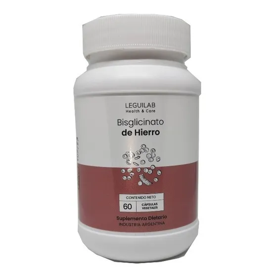 Suplemento Dietario Bisglicinato De Hierro X 60 Cápsulas Sabor Neutro LEGUILAB