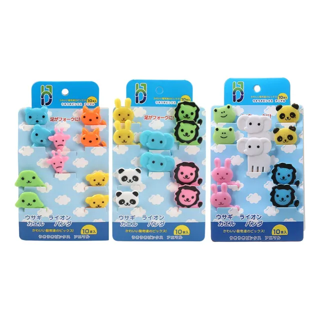 Kit 30 Mini Tenedores Con Adorno De Animales Para Postres