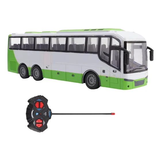 Colectivo Micro A Control Remoto Todas Las Direcciones 32cm Color Verde Lima