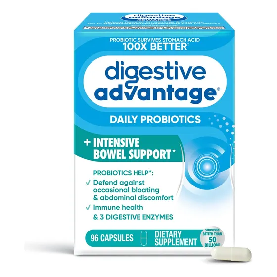 Cápsulas Probióticas Digestive Advantage Intensive Bowel 96 