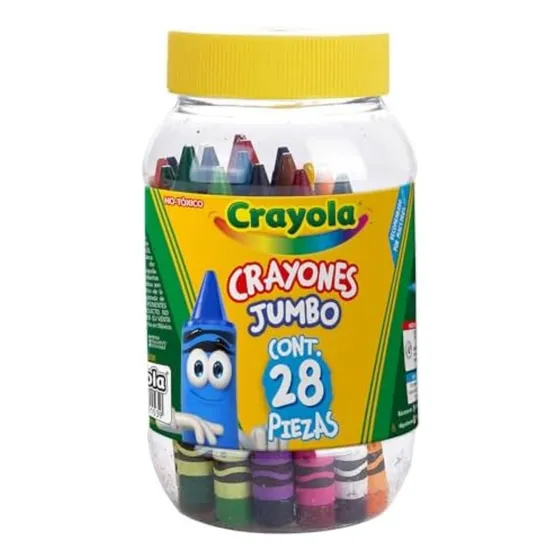 Crayola Bote con 28 Crayones Jumbo