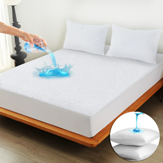 Cubre Colchón Impermeable Con Funda De Almohada / Individual Cubre Colchón Impermeable Con Funda De Almohada / Individual