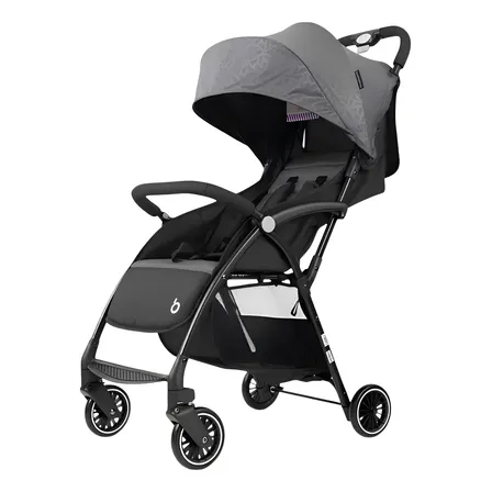 Coche De Paseo Últra Compacto Liviano Viena Gris Lubabycas Gris