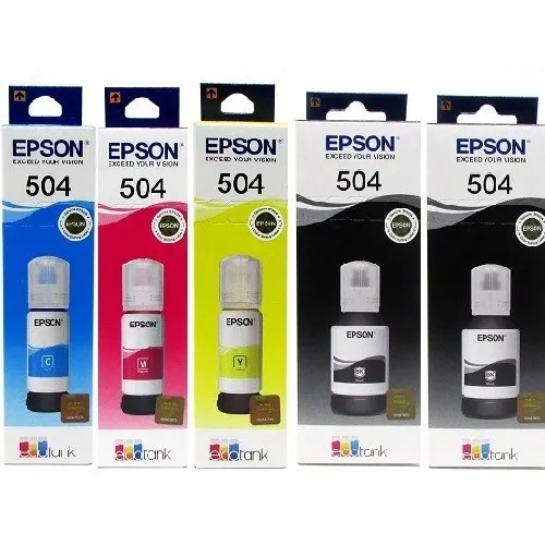Kit 5 Tintas Originales Epson T504 Para L4150 L4160 L6171