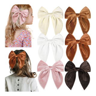 Deeka 6 Pcs Gran Terciopelo De Otoño Bows Bows Fable Bow Par Deeka 6 Pcs Gran Terciopelo De Otoño Bows Bows Fable Bow Par