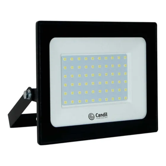 Reflector Proyector Led 50w Exterior Intemperie Spot Candil Carcasa Negro Luz Blanco neutro 220V