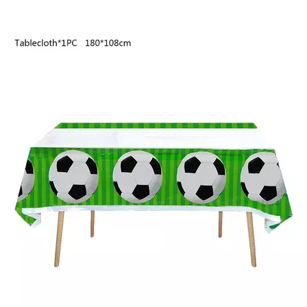 Mantel Decorativo Para Fiesta Diferentes Diseños 180x108cm Color Variado Fútbol