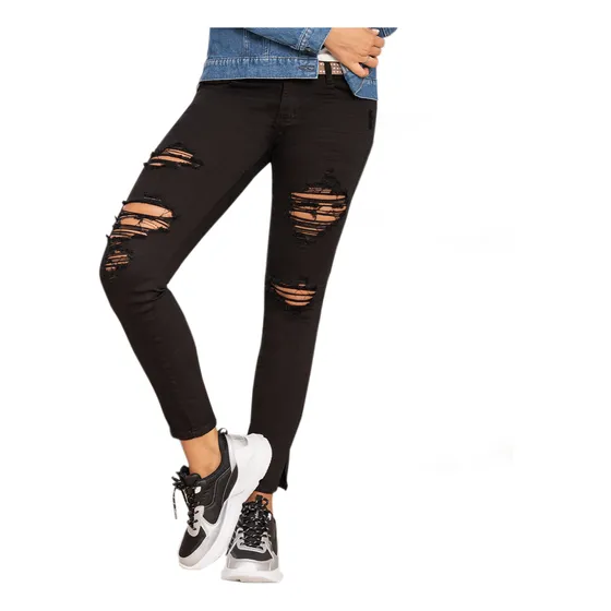 Jean Stay Negro Para Mujer Croydon