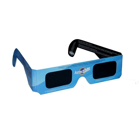 5 Lentes Explora Para Eclipses Solares. Certificados Color Blue Lente Blue Varilla Blue Armazón Blue Diseño Astrokidz Marca