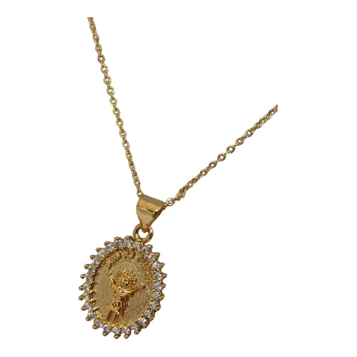 Cadenita Divino Niño En Oro Laminado 