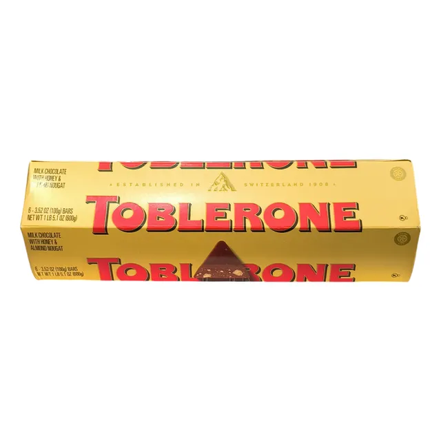 Chocolate Toblerone Pack 6. 100 Gramos C/ Barra. Importado