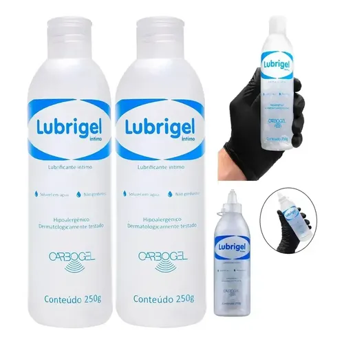 gel anestésico lubrificante lubrigel 250g plug anal p Lubrificante Anestésico Anal + Plug P Excita Estimula Gozar