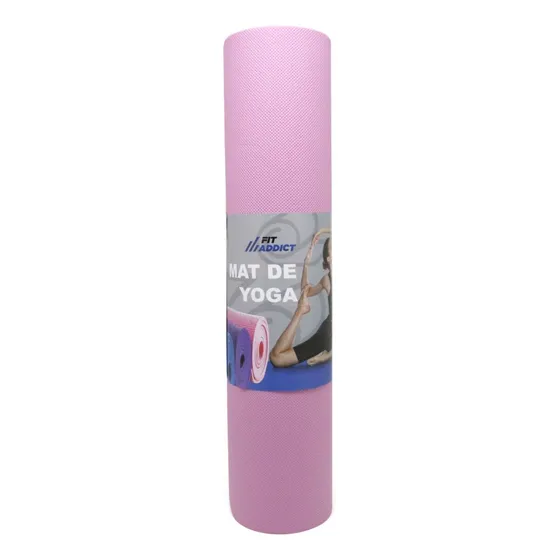 Fit Addict 17790 Yoga Mat Colchoneta Forest Fitness Liviana Enrollable 6mm Color Rosa