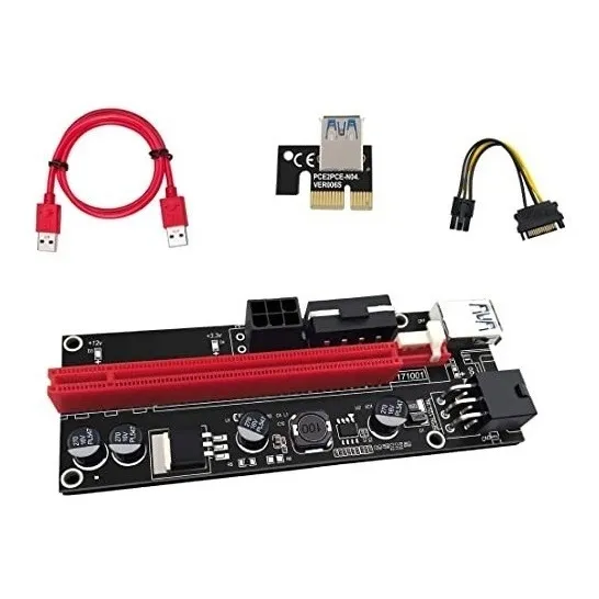 Adaptadores Risers Pci Express 1x A 16x Gpu Version V009s