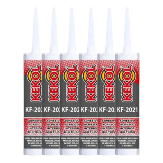 Adhesivo Pegamento Fija Todo Kekol Kf-2021 X 380 Gr X6 Uni