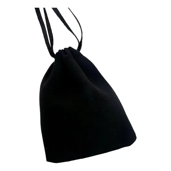Bolsas De Pana 9.0cm X 7.0cm 20 Unidades Por Mayor Negro Bolsa Pana Negro