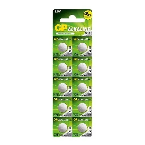 Pila Batería Lr44 Gp Original 1.5v Ag13 Sr44 A76 Pack X10