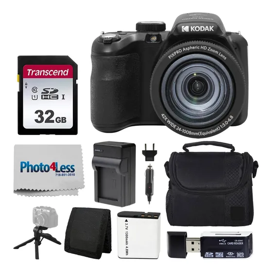 Digital Camera Kodak Pixpro Az425 20mp 42x Zoom Black