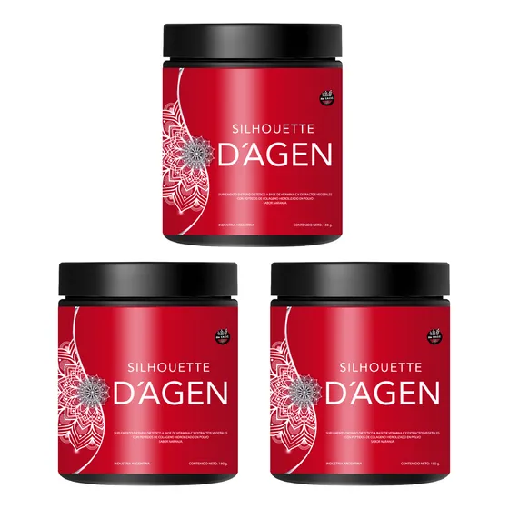 Colágeno Quemador De Grasas Natural D Agen Silhouette X3