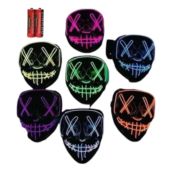 Máscara La Purga Led Halloween The Purge