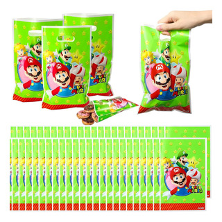 Bolsas De Regalo Mario Bros Para Fiestas Cumpleaños 100pzs Bolsas De Regalo Mario Bros Para Fiestas Cumpleaños 100pzs