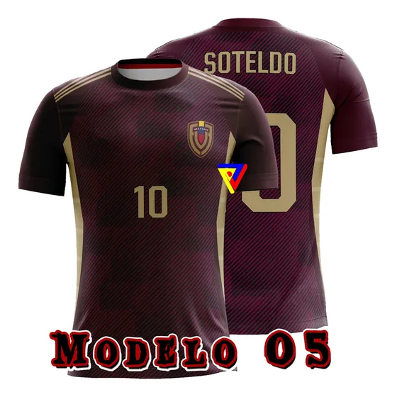 Franela De Venezuela Vinotinto Futbol Mundial Talla S M L